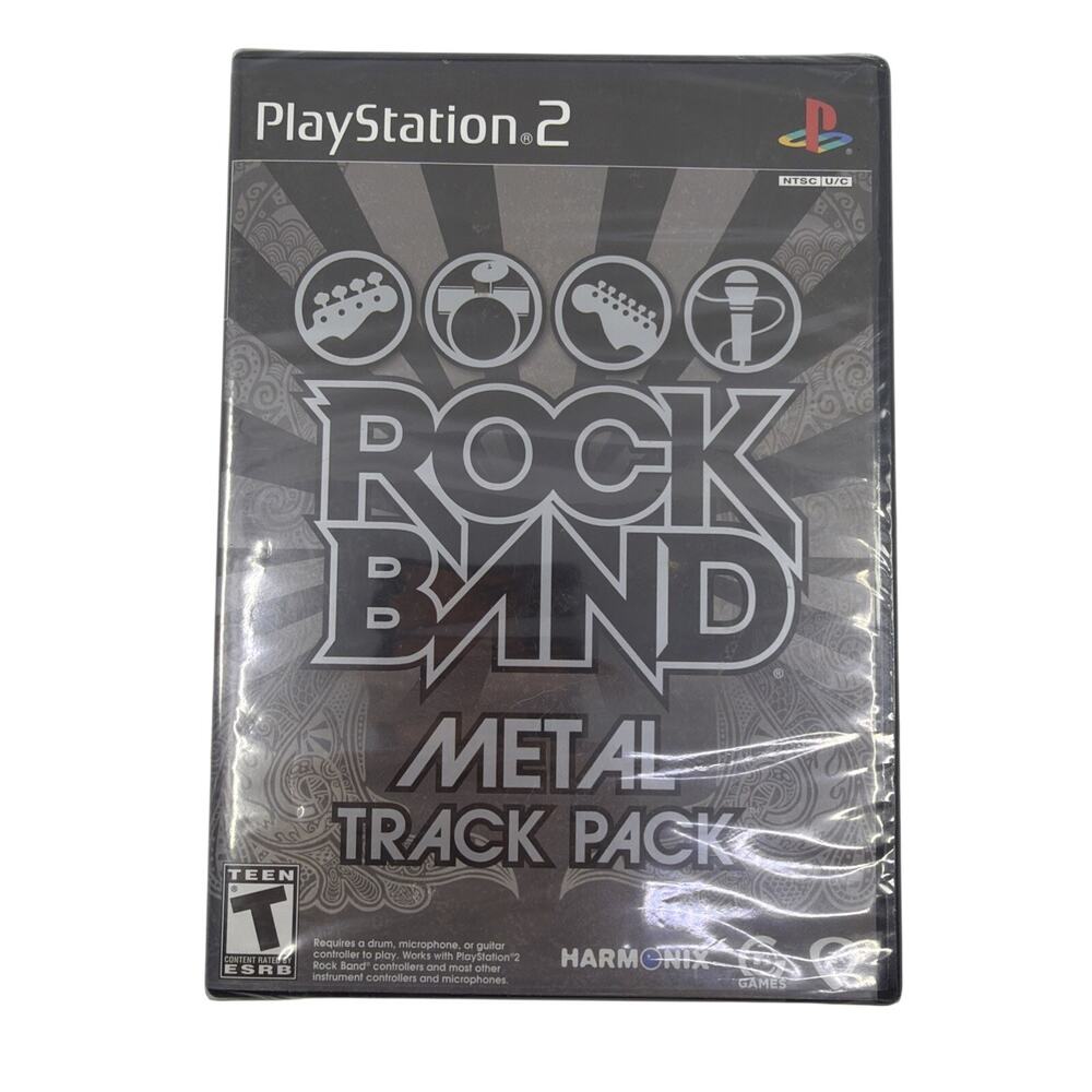 Rock Band: Metal Track Pack (Sony PlayStation 2, 2009) PS2 New Sealed